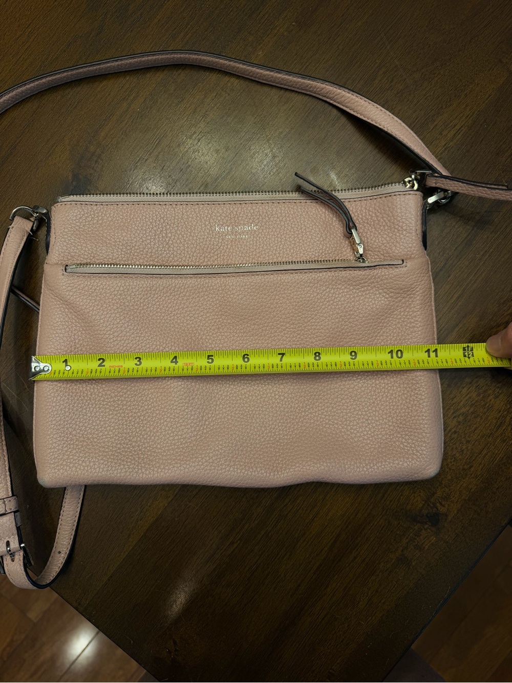 kate spade Blush Pink Pebbled Leather Crossbody - Picture 6 of 9